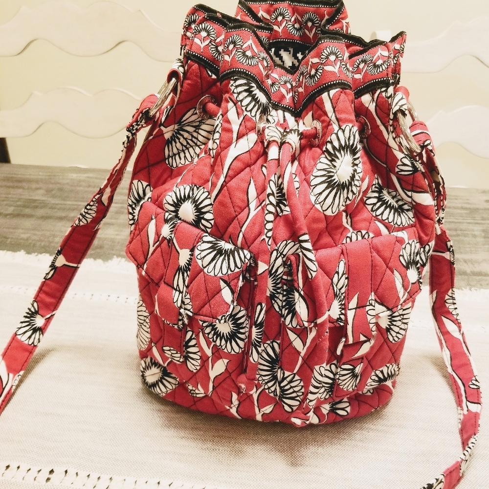 Deco Daisy Vera Bradley Hobo Drawstring Bag...C